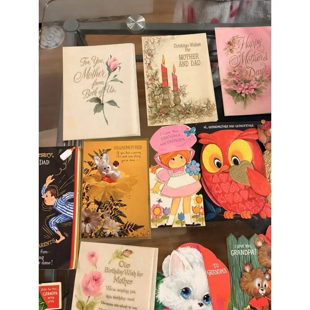 Vintage Birthday Cards for Grandma from the 1950s Onward Lot 18